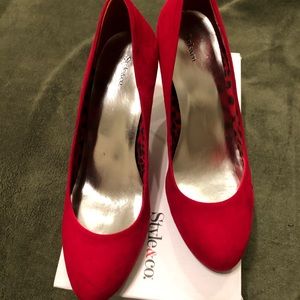 Style & Co Red Heels SZ9